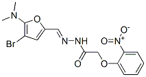 Acetic  acid,  (2-nitrophenoxy)-,  [[4-bromo-5-(dimethylamino)-2-furanyl]methylene]hydrazide  (9CI) 结构式