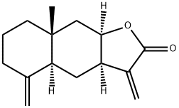 (3aR)-3aα,4,4aα,5,6,7,8,8a,9,9aα-デカヒドロ-3,5-ビスメチレン-8aβ-メチルナフト[2,3-b]フラン-2(3H)-オン