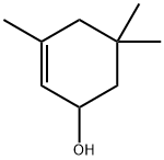 3,5,5-三甲基-2-环己烯-1-醇, 470-99-5, 结构式