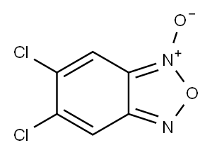 5,6-Dichlorobenzofurazane 1-oxide Structure