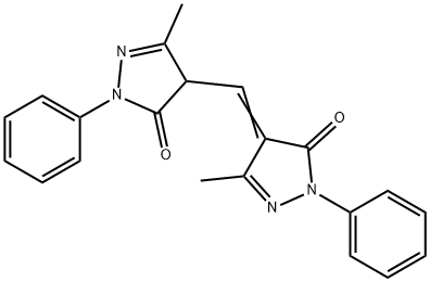 4-[(1,5-Dihydro-3-methyl-5-oxo-1-phenyl-4H-pyrazol-4-yliden)methyl]-2,4-dihydro-5-methyl-2-phenyl-3H-pyrazol-3-on