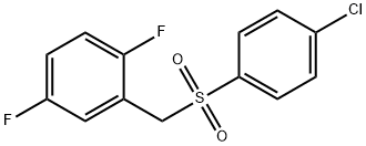 2-((4-chlorophenylsulfonyl)methyl)-1,4-difluorobenzene Structure