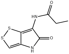N-(4,5-Dihydro-5-oxo-1,2-dithiolo[4,3-b]pyrrol-6-yl)propanamide Struktur