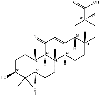 18β-Glycyrrhetinic Acid Structure
