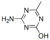 4-Methyl-6-hydroxy-1,3,5-triazine-2-amine 结构式