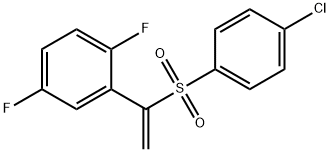 2-(1-(4-chlorophenylsulfonyl)vinyl)-1,4-difluorobenzene Structure