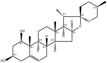 鲁斯可皂苷元 结构式