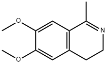 1-甲基-6,7-二甲氧基-3,4-二氢异喹啉 结构式