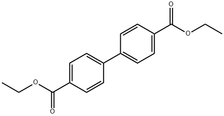 4,4'-ビフェニルジカルボン酸ジエチル 化学構造式
