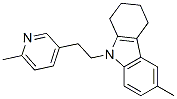 6-Methyl-9-[2-(6-methylpyridin-3-yl)ethyl]-1,2,3,4-tetrahydro-9H-carbazole Structure