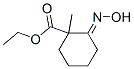 Cyclohexanecarboxylic acid, 2-(hydroxyimino)-1-methyl-, ethyl ester, (2E)- Structure