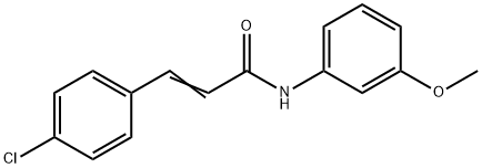 4'-CHLORO-3-METHOXYCINNAMANILIDE|3-(4-氯苯基)-N-(3-甲氧基苯基)-2-丙烯酰胺