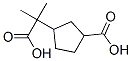 2-(3-carboxycyclopentyl)-2-methylpropionic acid Structure