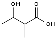 3-ヒドロキシ-2-メチル酪酸 化学構造式