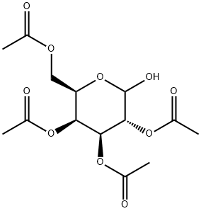 2,3,4,6-O-四乙酰基-D-半乳糖 结构式