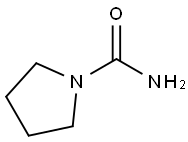 1-ピロリジンカルボアミド 化学構造式