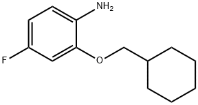 2-(cyclohexylmethoxy)-4-fluoroaniline Structure