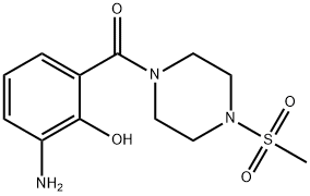 (3-aMino-2-hydroxyphenyl)(4-(Methylsulfonyl)piperazin-1-yl)Methanone Structure