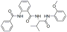 Benzamide, 2-(benzoylamino)-N-[(1S)-1-[[(2-methoxyphenyl)amino]carbonyl]-2-methylpropyl]- (9CI) Structure