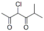 2,4-Hexanedione,  3-chloro-5-methyl- Structure