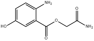Benzoic acid, 2-amino-5-hydroxy-, 2-amino-2-oxoethyl ester (9CI) Structure