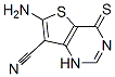 Thieno[3,2-d]pyrimidine-7-carbonitrile, 6-amino-1,4-dihydro-4-thioxo- (9CI) Structure