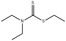 Diethyldithiocarbamic acid ethyl ester Struktur