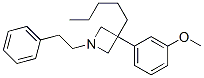 3-(m-Methoxyphenyl)-3-pentyl-1-phenethylazetidine 结构式