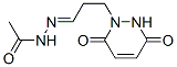Acetic acid, [3-(3,6-dihydro-3,6-dioxo-1(2H)-pyridazinyl)propylidene]hydrazide (9CI) Structure