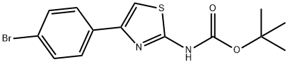 Carbamic  acid,  [4-(4-bromophenyl)-2-thiazolyl]-,  1,1-dimethylethyl  ester  (9CI) Structure