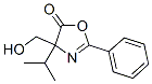 5(4H)-Oxazolone,  4-(hydroxymethyl)-4-(1-methylethyl)-2-phenyl- Structure