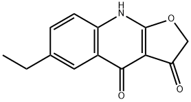 Furo[2,3-b]quinoline-3,4(2H,9H)-dione, 6-ethyl- (9CI) Structure