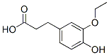 Benzenepropanoic acid, 3-ethoxy-4-hydroxy- (9CI) Structure