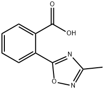 2-(3-メチル-1,2,4-オキサジアゾール-5-イル)安息香酸 化学構造式