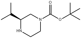 (S)-1-N-Boc-3-isopropylpiperazine Structure