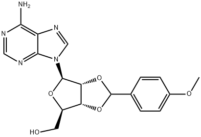 2'-O,3'-O-(4-Methoxybenzylidene)adenosine Structure