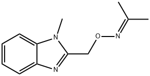 Acetone O-[(1-methyl-1H-benzimidazol-2-yl)methyl]oxime Struktur