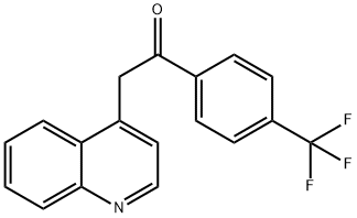 2-(喹啉-4-基)-1-(4-(三氟甲基)苯基)乙烷-1-酮, 476472-22-7, 结构式
