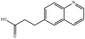 3-(6-喹啉)丙酸, 476660-20-5, 结构式