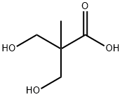 2,2-ビス(ヒドロキシメチル)プロピオン酸 化学構造式