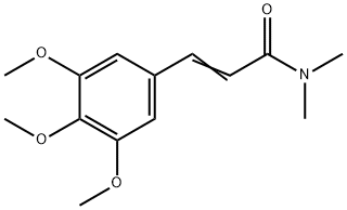 3-(3,4,5-Trimethoxyphenyl)-N,N-dimethylpropenamide 结构式