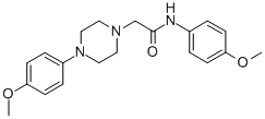 N-(4-METHOXYPHENYL)-2-[4-(4-METHOXYPHENYL)PIPERAZINO]ACETAMIDE Structure