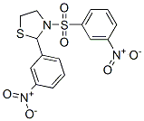 Thiazolidine, 2-(3-nitrophenyl)-3-[(3-nitrophenyl)sulfonyl]- (9CI) Structure