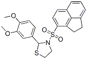 Thiazolidine, 3-[(1,2-dihydro-3-acenaphthylenyl)sulfonyl]-2-(3,4-dimethoxyphenyl)- (9CI) Structure