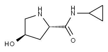 2-Pyrrolidinecarboxamide,N-cyclopropyl-4-hydroxy-,(2S,4R)-(9CI) 结构式