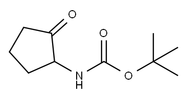 Carbamic acid, (2-oxocyclopentyl)-, 1,1-dimethylethyl ester (9CI) Structure