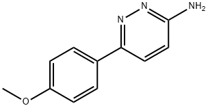 3-アミノ-6-(4-メトキシフェニル)ピリダジン 化学構造式