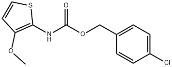 Carbamic acid, (3-methoxy-2-thienyl)-, (4-chlorophenyl)methyl ester (9CI) Structure
