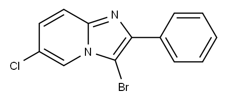 3-Bromo-6-chloro-2-phenyl-imidazo[1,2-a]pyridine Structure