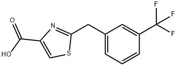 2-(3-(TrifluoroMethyl)benzyl)thiazole-4-carboxylic acid Structure